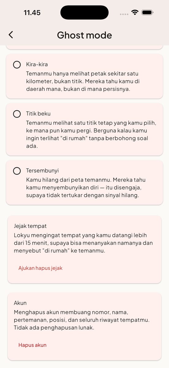 Family Location Sharing, Privacy & Account