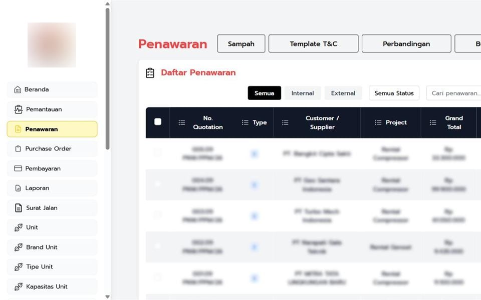 Fleet Monitoring & Sales, Quotations