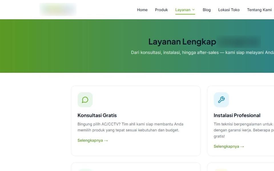 Online Store & Service Booking, Services