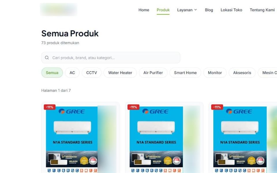 Online Store & Service Booking, All Products