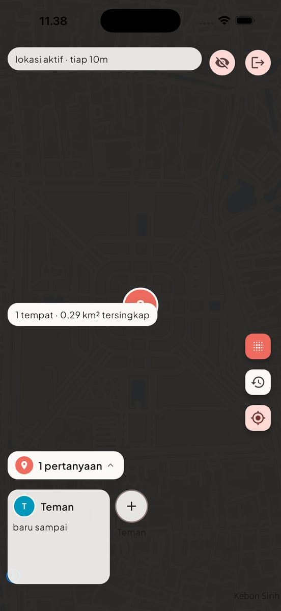 Family Location Sharing, Explore Mode